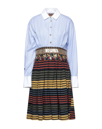 Shop Alessia Santi Knee-length Dresses In Slate Blue