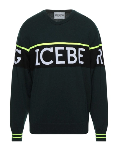 Shop Iceberg Sweaters In Dark Green