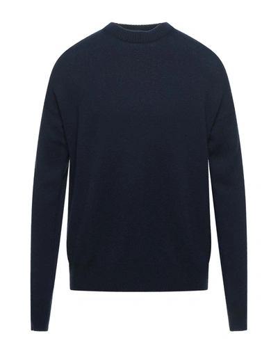Jil Sander Crew-neck Pullover Jumper In Blue