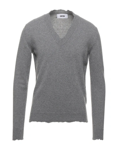 Shop Mauro Grifoni Sweaters In Grey