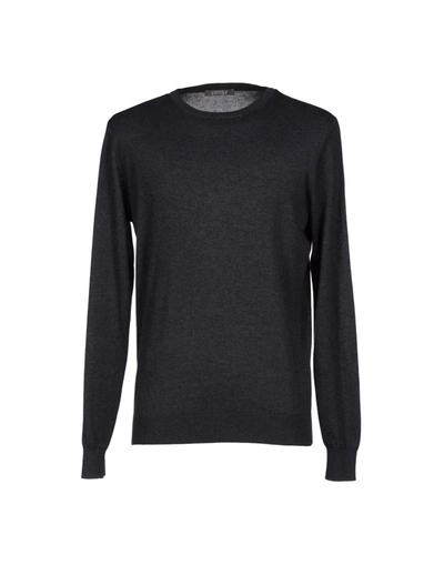 Shop Andrea Fenzi Sweaters In Steel Grey