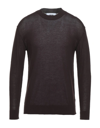 Shop Mauro Grifoni Sweaters In Dark Brown