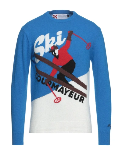 Shop Mc2 Saint Barth Sweaters In Azure