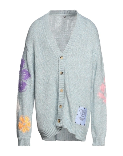 Shop Mcq By Alexander Mcqueen Cardigans In Sky Blue