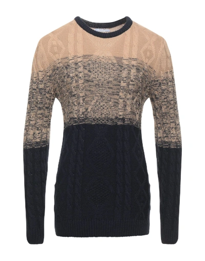 Shop Adriano Langella Sweaters In Dark Blue