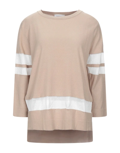 Shop Snobby Sheep Woman Sweater Light Brown Size 6 Silk, Cotton, Viscose, Polyester In Beige