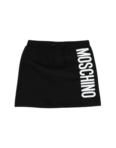 Shop Moschino Teen Skirts In Black