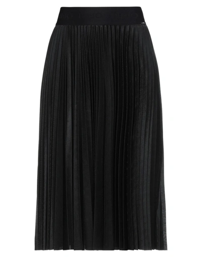 Shop Liu •jo Midi Skirts In Black