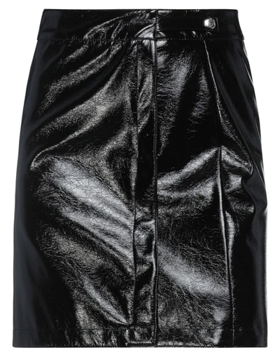 Shop Gaelle Paris Gaëlle Paris Woman Mini Skirt Black Size 4 Polyurethane, Polyester