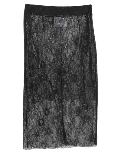 Shop Brand Unique Woman Midi Skirt Black Size 3 Polyamide