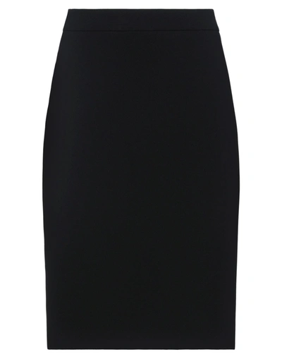 Shop Boutique Moschino Midi Skirts In Black