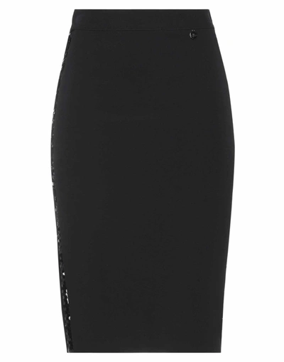 Shop Akè Knee Length Skirts In Black