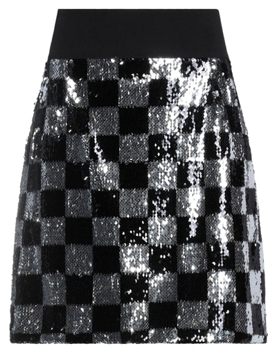 Shop Alberta Tanzini Mini Skirts In Black
