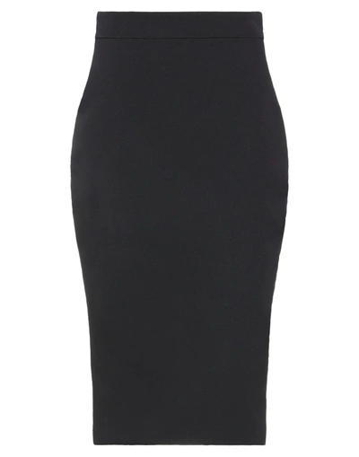 Shop Rhea Costa Woman Midi Skirt Black Size 6 Polyamide