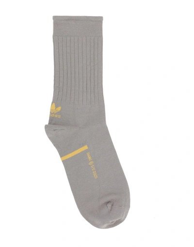 Shop Oamc X Adidas Originals Man Socks & Hosiery Grey Size Xs Cotton, Polyamide, Elastane