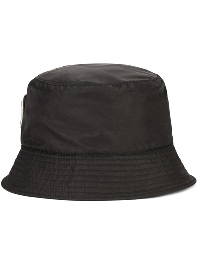 Shop Dolce & Gabbana Logo-plaque Bucket Hat In Black