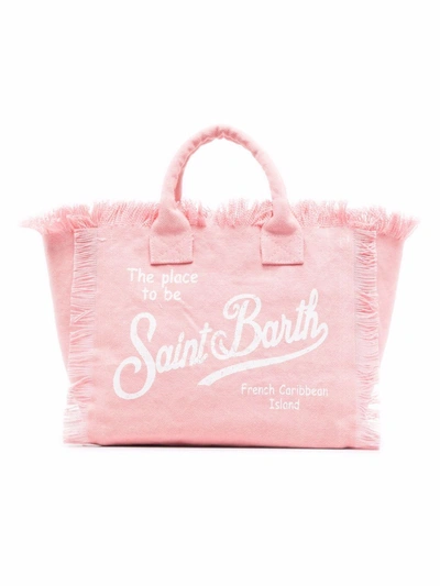 Shop Mc2 Saint Barth Logo-print Tote Bag In Pink