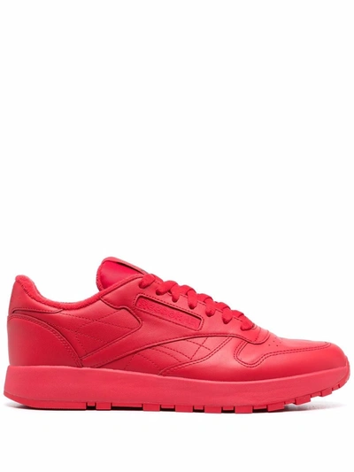 Shop Reebok Tabi Leather Sneakers In Red