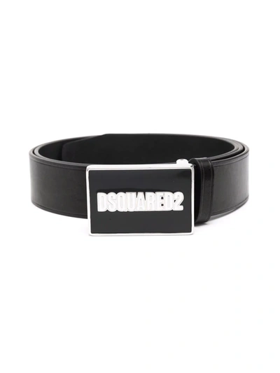 Shop Dsquared2 Logo-buckle Belt In Black