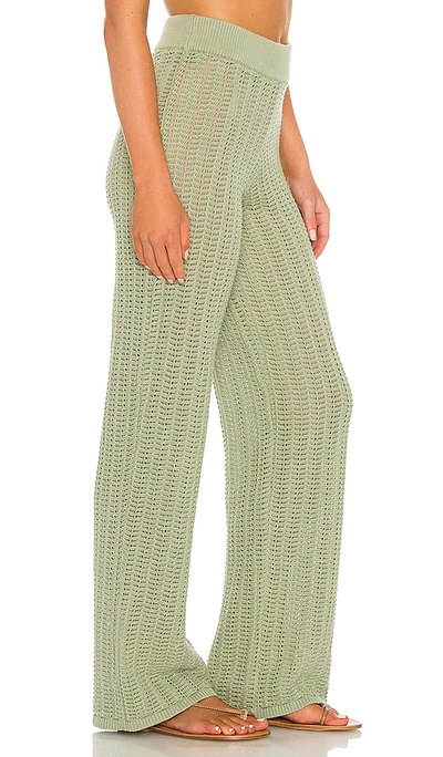 Shop Tularosa Maeve Knit Pants In Sage