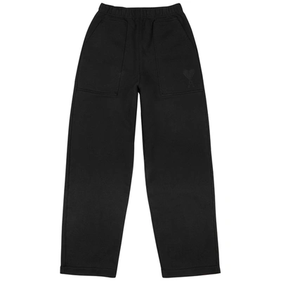 Shop Ami Alexandre Mattiussi Black Cotton Sweatpants
