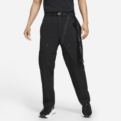 Shop Nike X Mmw 3-in-1 Convertible Pants In Black