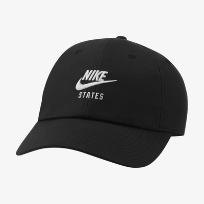 Shop Nike U.s. Heritage86 Hat In Black,white