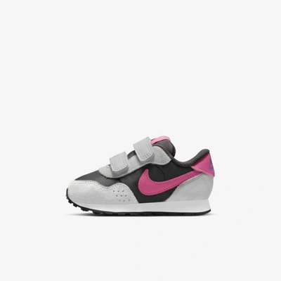 Shop Nike Md Valiant Baby/toddler Shoes In Dark Smoke Grey,light Smoke Grey,fuchsia Glow,hyper Pink