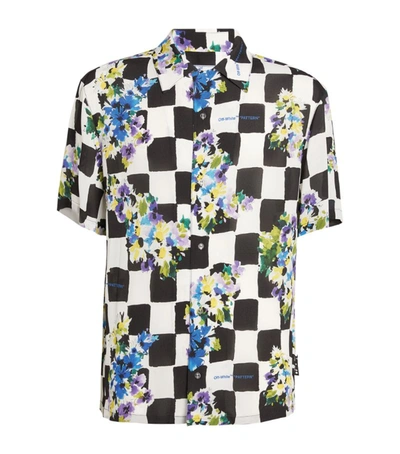 Shop Off-white Check Flowers Shirt In Multi