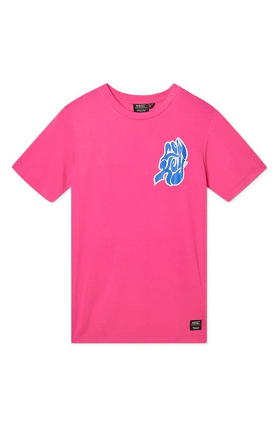 Shop Wesc Max Low Key Graphic Tee In Pink Glow