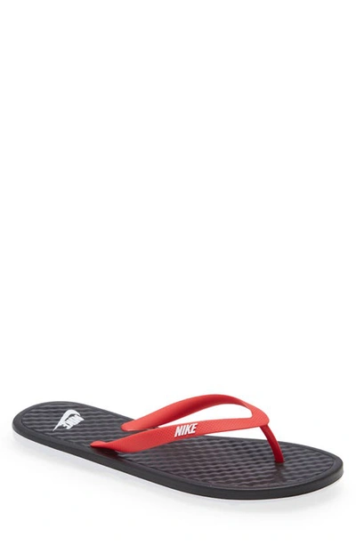 Shop Nike On Deck Flip Flop In 007 Black/white