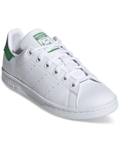 Shop Adidas Originals Adidas Big Kids Originals Stan Smith Primegreen Casual Sneakers From Finish Line In Footwear White, Green