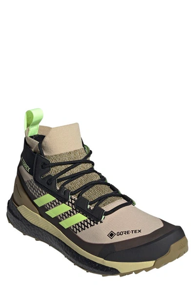 Shop Adidas Originals Terrex Free Hiker Gore-tex(r) Waterproof Hiking Boot In Savannah/ Hi-res Yellow/ Core