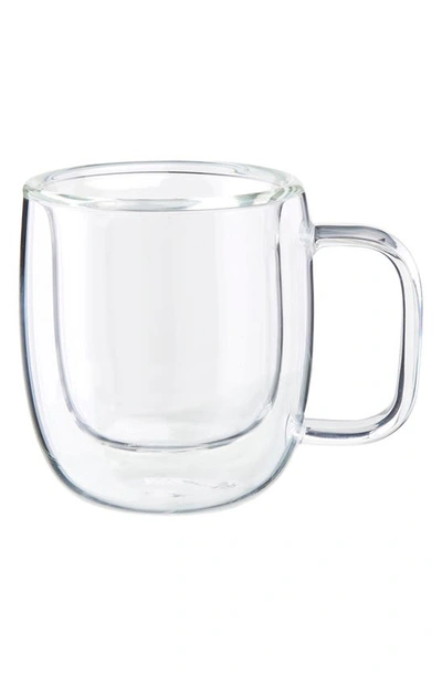 Zwilling J.a. Henckels Sorrento Plus 2-piece Double Wall Glass Espresso Mug Set In Clear