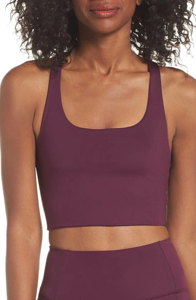 Shop Girlfriend Collective Paloma Sports Bra In Plum