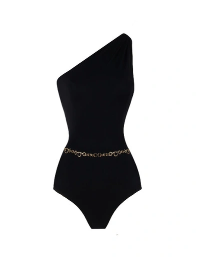 Shop Anais & Margaux Odette Black Swimsuit With Chain