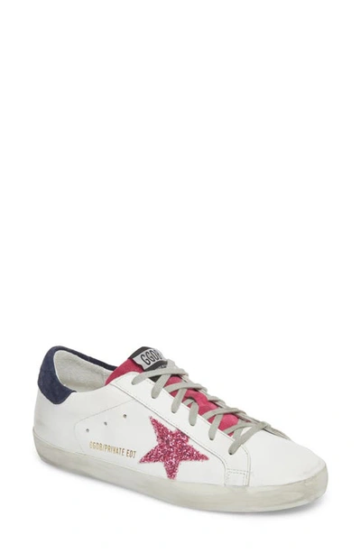 Shop Golden Goose Superstar Low Top Sneaker In White/ Pink