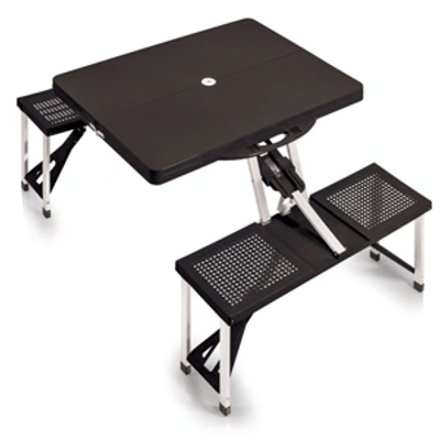 Picnic Time Oniva By  Picnic Table Portable Folding Table With Seats In Black