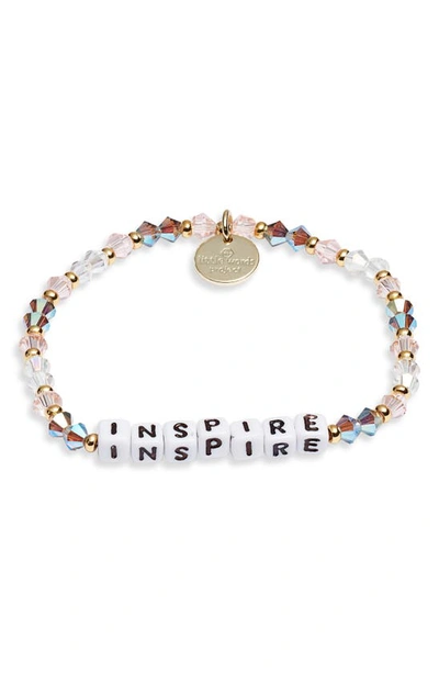 Shop Little Words Project Inspire Bracelet In Arrow White