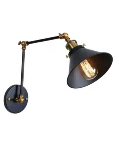 Shop Home Accessories Payne 7" 1-light Indoor Wall Sconce With Light Kit In Black