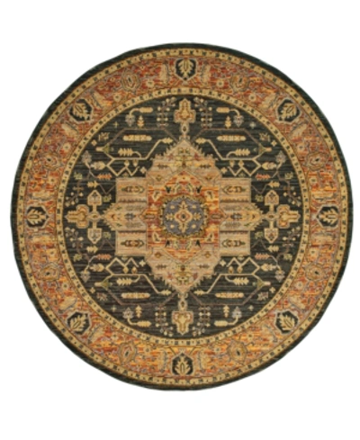 Jhb Design Andorra Heriz Gold 7' 10" Round Area Rug In Gold