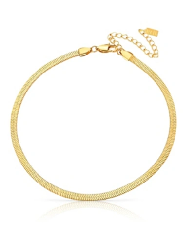 Shop Ben Oni 18k Gold Plated Anti-tarnish Herringbone Necklace