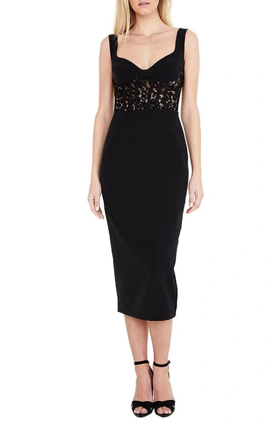 Shop Bardot Lace Corset Cocktail Dress In Black