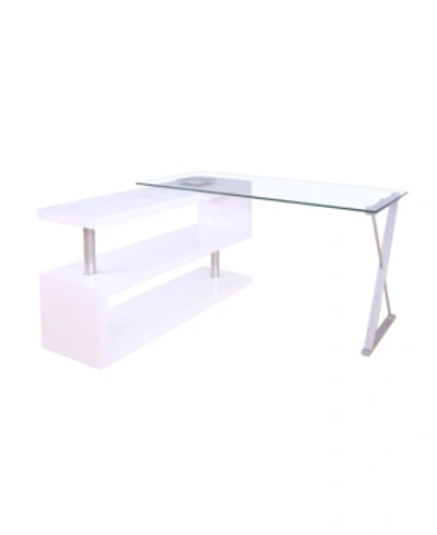 Shop Acme Furniture Buck Desk With Swivel In White
