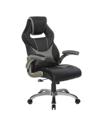 Shop Osp Home Furnishings Oversite Gaming Chair In Gray