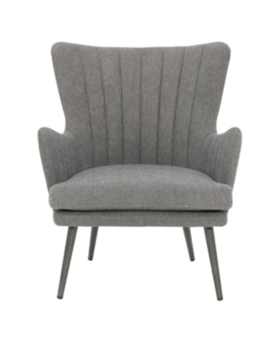 Shop Osp Home Furnishings Jenson Accent Chair In Gray