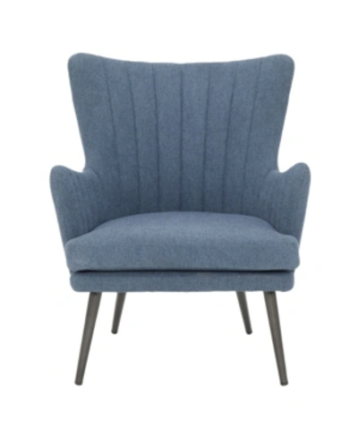 Shop Osp Home Furnishings Jenson Accent Chair In Blue