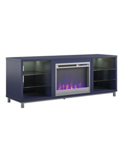 Shop Ameriwood Home Norton Deluxe Fireplace Tv Stand For Tvs Up To 70" In Navy