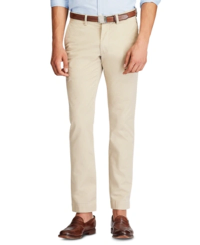 Shop Polo Ralph Lauren Men's Slim-fit Stretch Chino Pants In Classic Stone