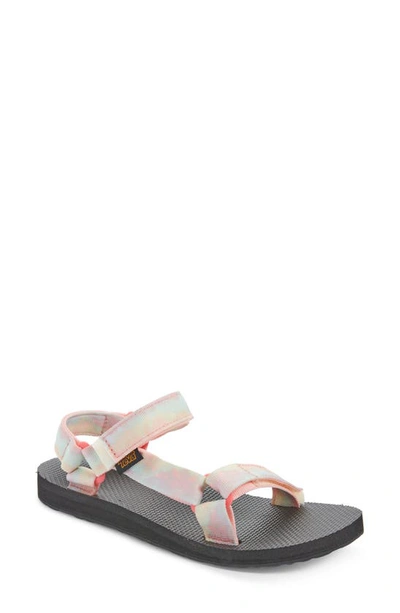 Shop Teva 'universal' Flatform Sandal In Sorbet Lemon Tie Dye